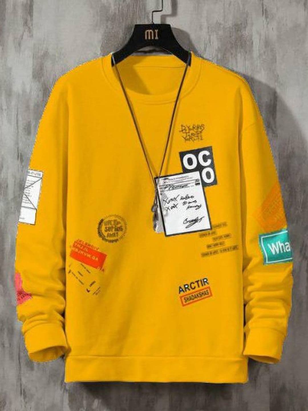 NB Nicky Boy Men Typography Printed Round Neck Sweatshirt