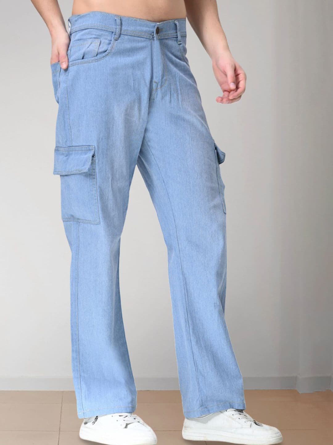 COMFITS Men Classic Mom Fit Mid-Rise Cargo Style Jeans - view 1