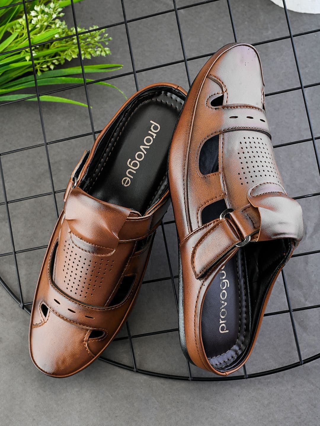 Provogue Men Ethnic Leather Comfort Sandals - view 1