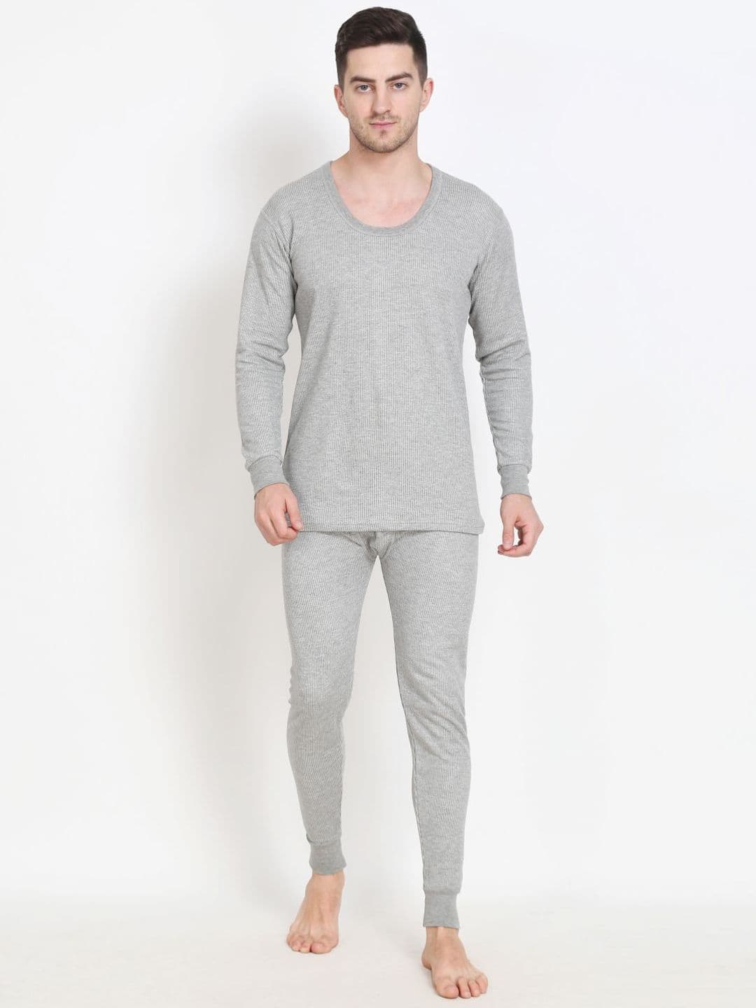 TOUCH WOOL Men Ribbed Cotton Thermal Set - view 1