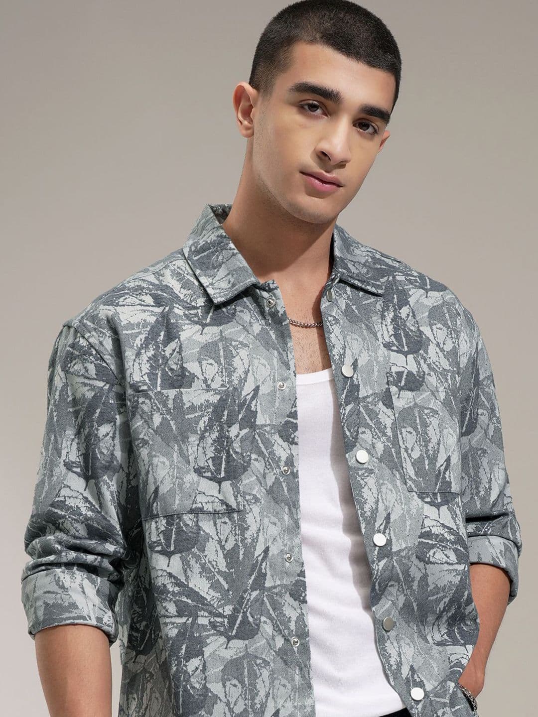 HIGHLANDER Men Comfort Slim Fit Opaque Casual Shirt - view 1
