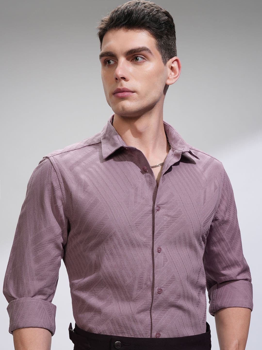 HIGHLANDER Men Comfort Slim Fit Opaque Casual Shirt - view 1
