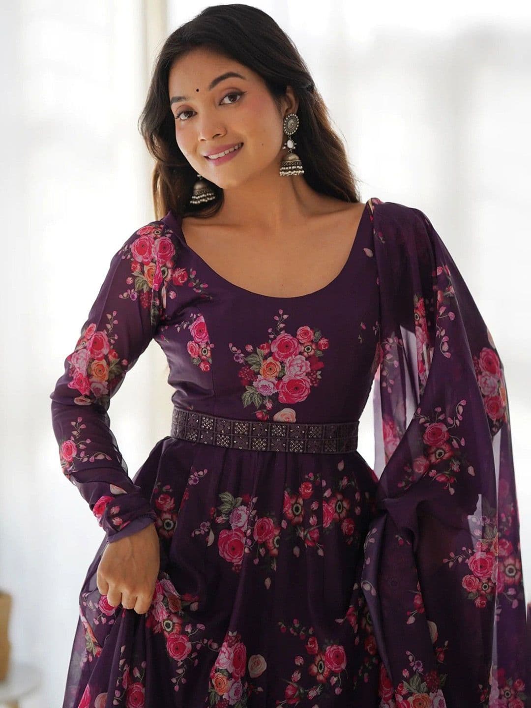 Raiyani Fashion Women Floral Printed Anarkali Kurta - view 1