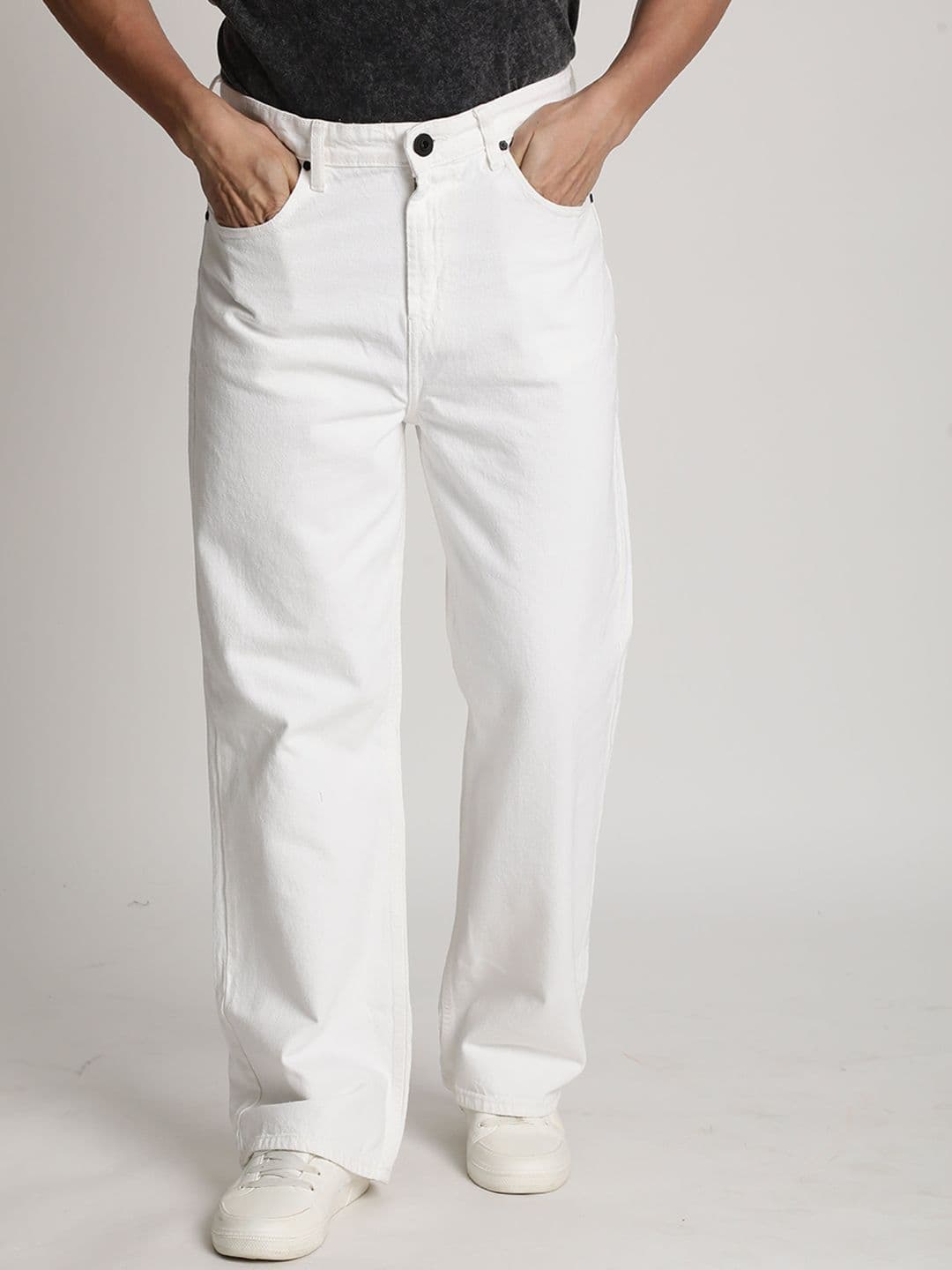 The Roadster Lifestyle Co Men Cotton Wide Leg Jeans - view 1