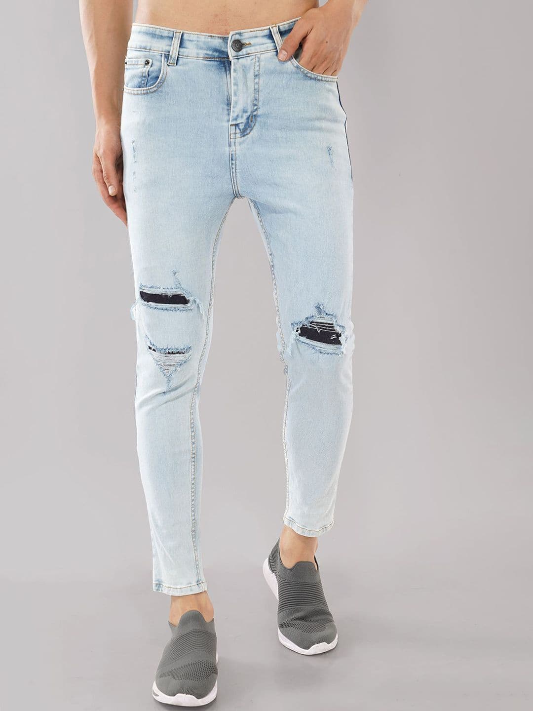 FOUL CHILD Men Skinny Fit Highly Distressed Heavy Fade Stretchable Jeans - view 1