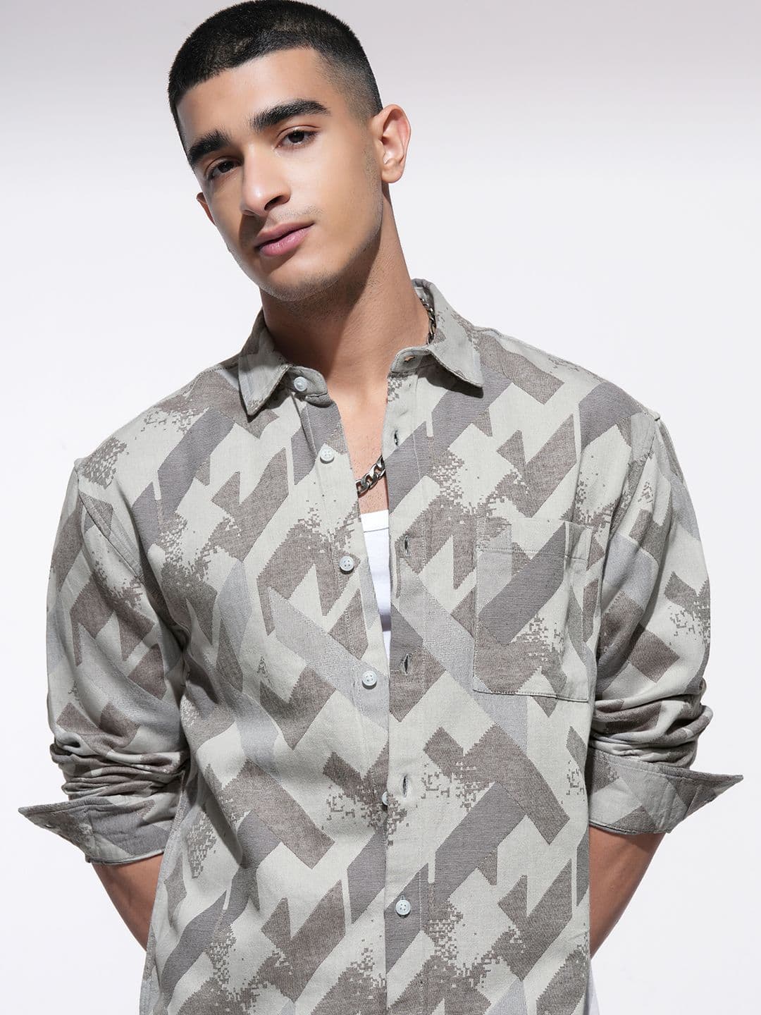 HIGHLANDER Men Comfort Opaque Printed Casual Shirt - view 1