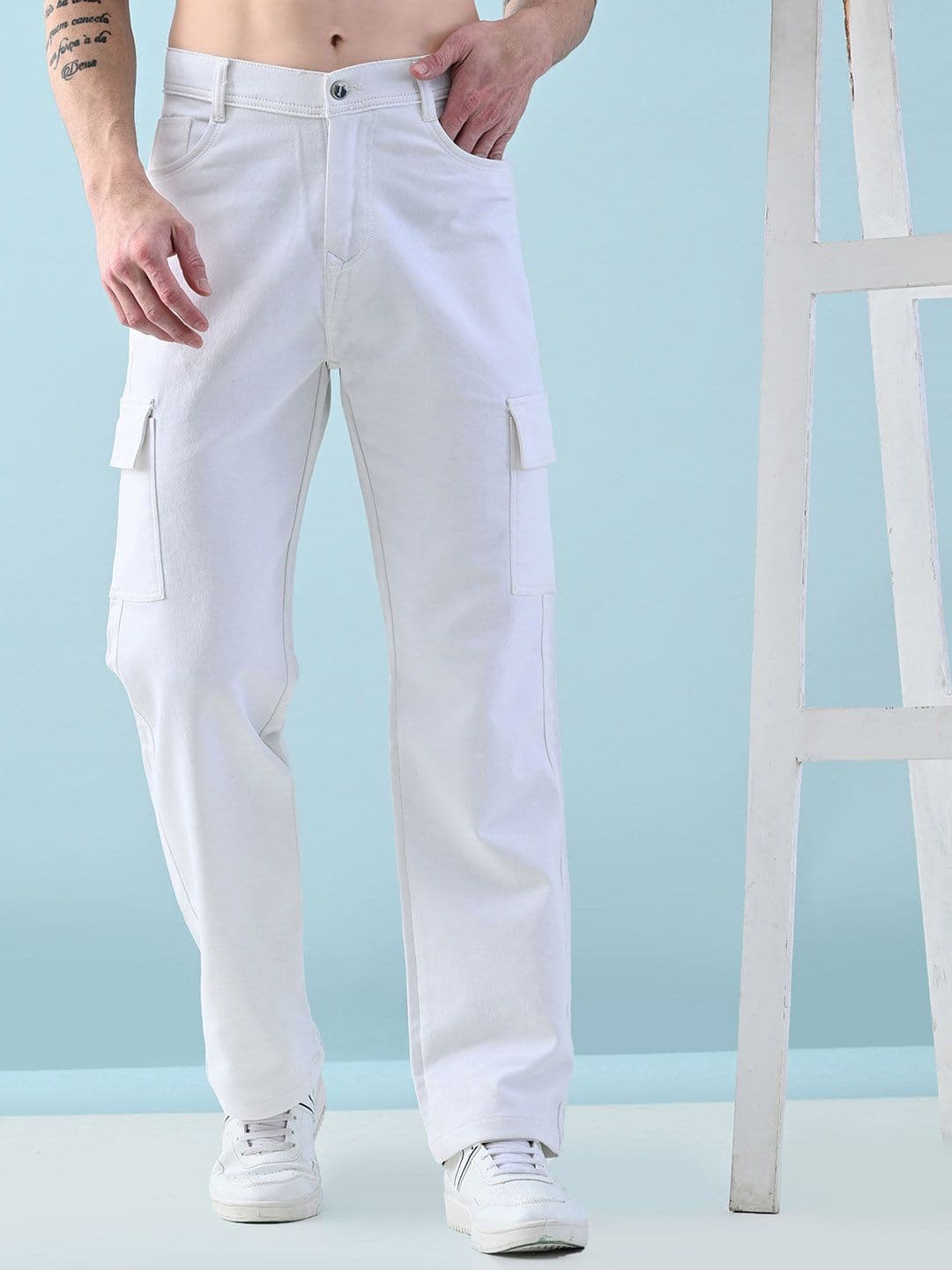 Moda Rapido Men Classic Mildly Distressed Jeans - view 1