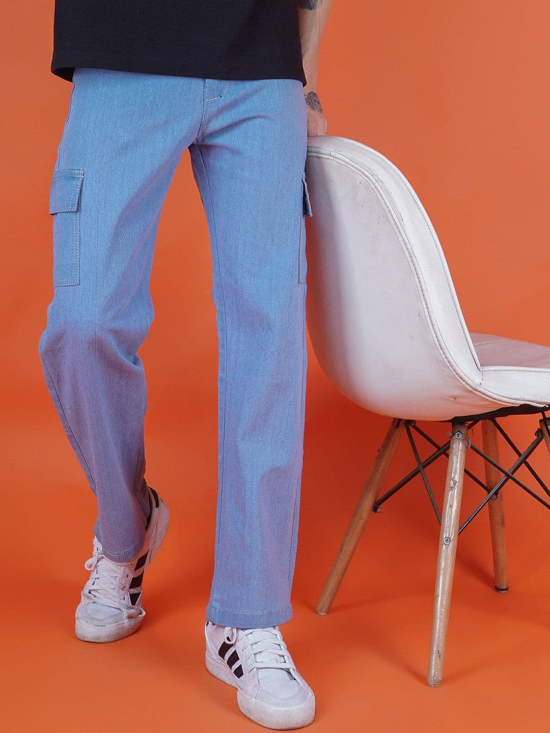 Moda Rapido Classic Relaxed Fit Highly Distressed Light Fade Jeans - view 1