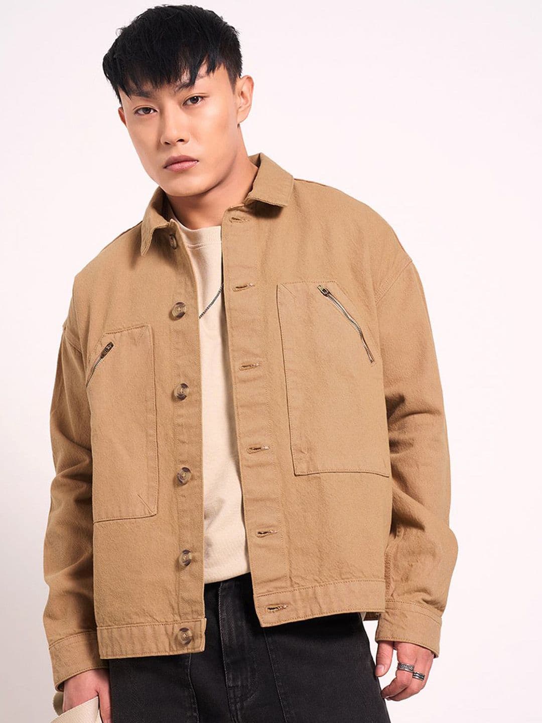 People Men Longline Denim Jacket - view 1