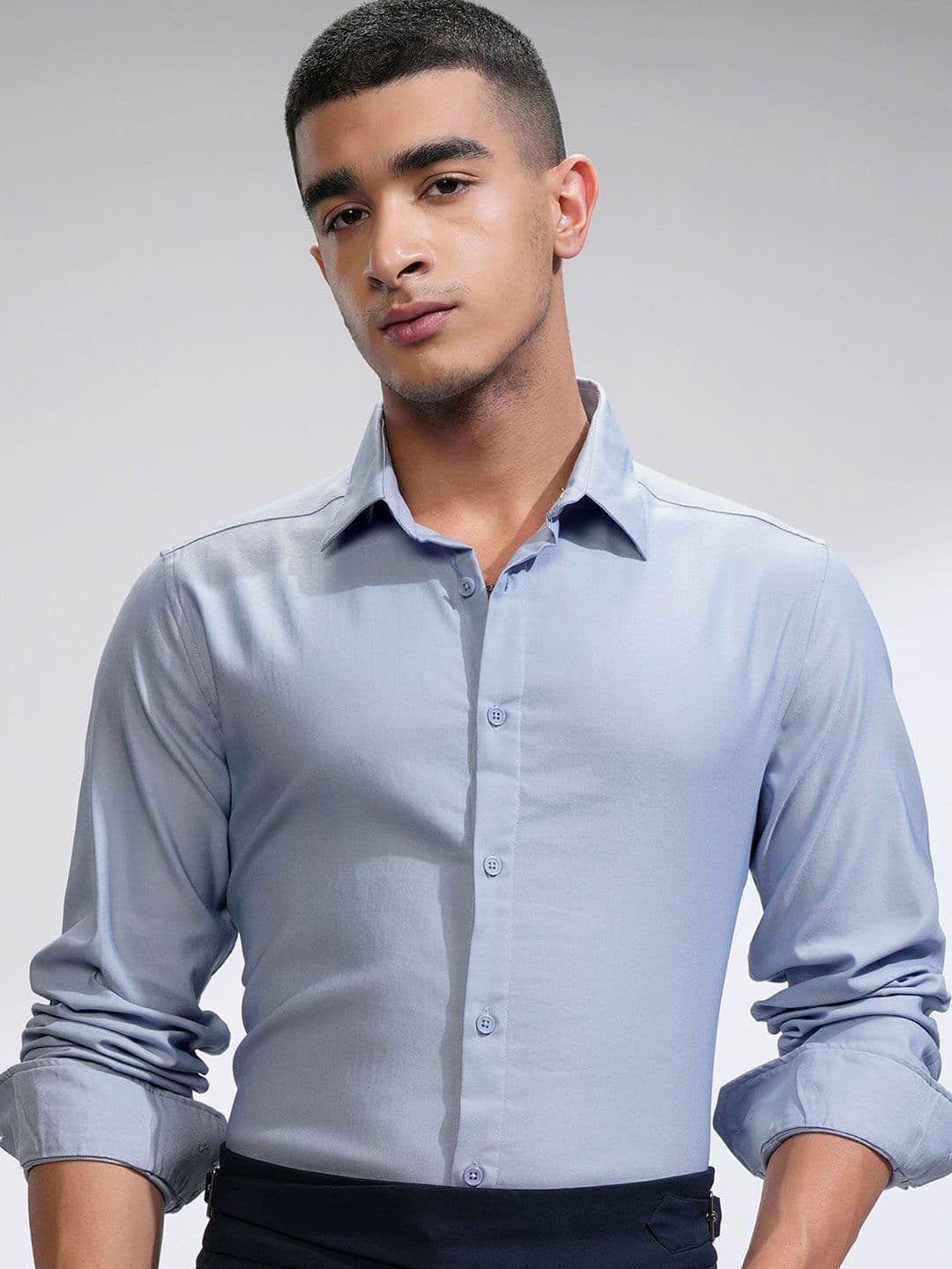 HIGHLANDER Men Comfort Slim Fit Opaque Casual Shirt - view 1