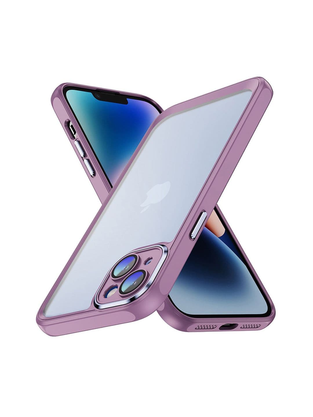 QRIOH iPhone 15 Lavender Hybrid Clear Case