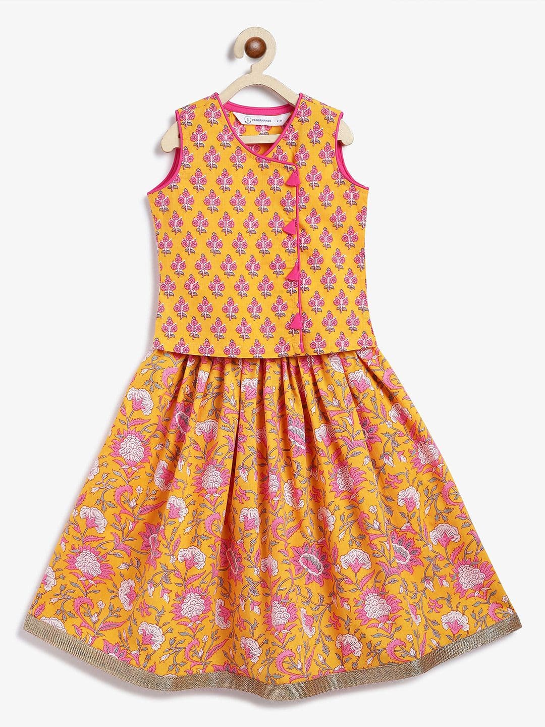 Campana Girls Printed Ready to Wear Lehenga & - view 1