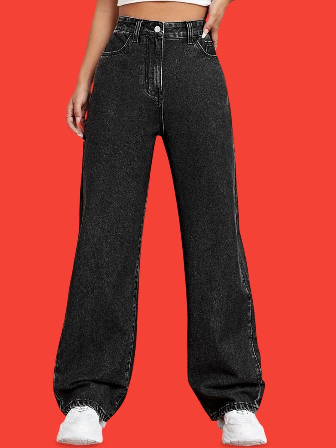 VBEAUTI Women Jean Boyfriend Fit High-Rise Stretchable Jeans - view 1
