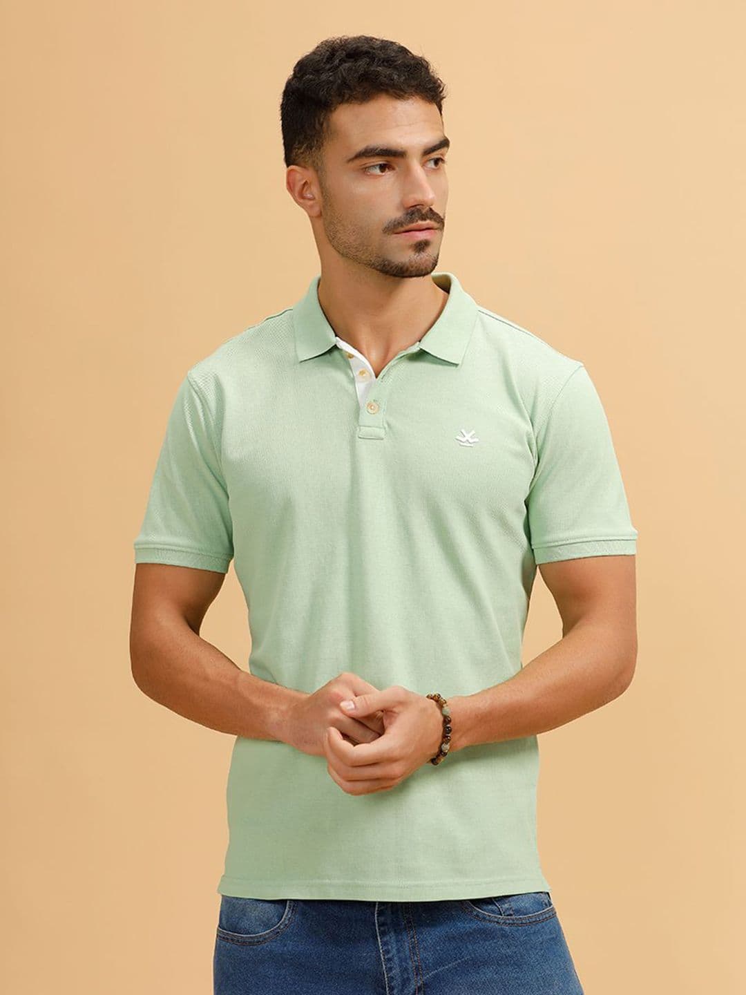 WROGN Polo Collar Slim Fit T-shirt - view 1