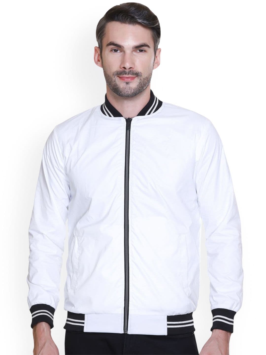SANHOK Men Premium Solid Lightweight Bomber Jacket - view 1