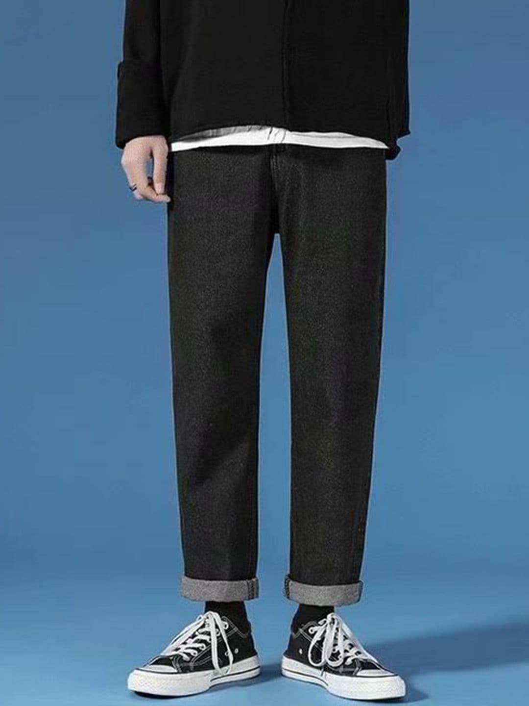 HERE&NOW Men Straight Fit Mid-Rise Low Distress Jeans - view 1