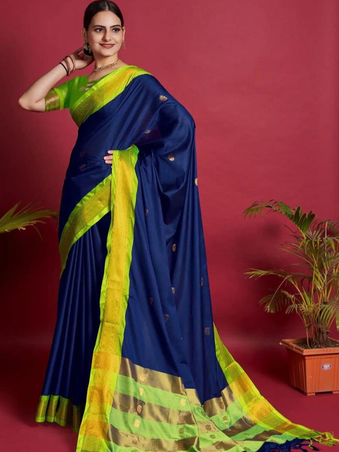 A S CREATION Woven Design Paithani Saree - view 1