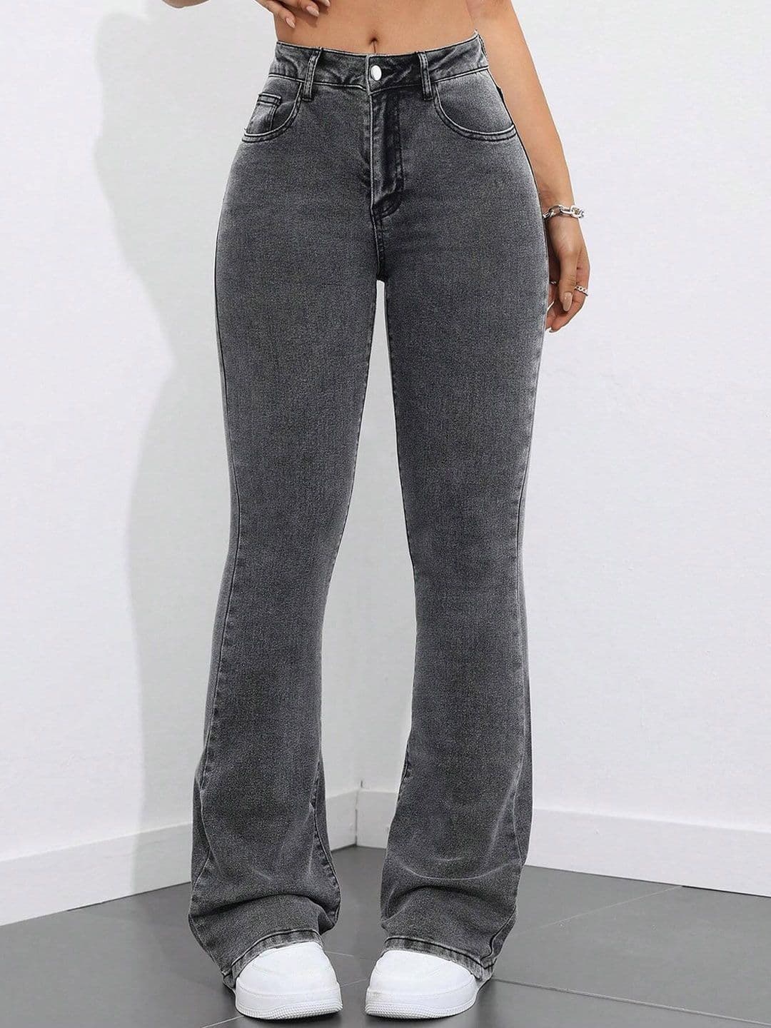 Kotty Women Flared High-Rise Light Fade Stretchable Jeans - view 1