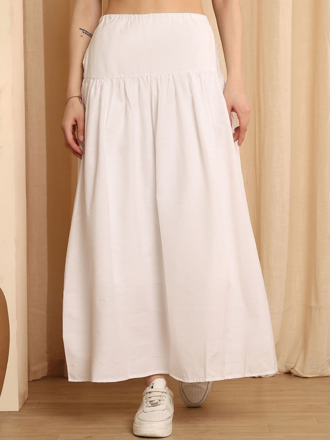 NEUDIS Pure Cotton Flared Maxi Skirt - view 1