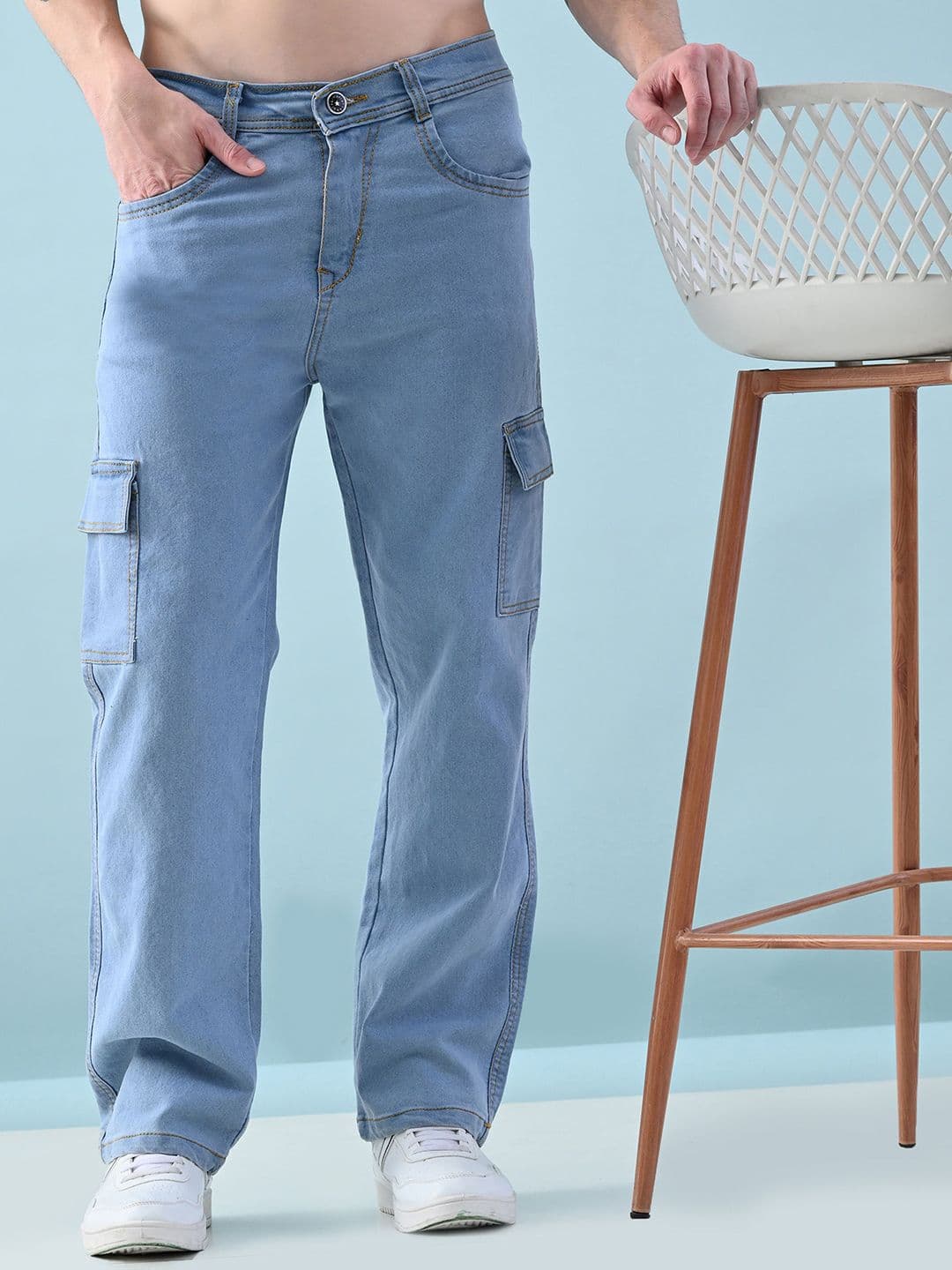 SZN Men Classic Boyfriend Fit Mid-Rise Stretchable Jeans - view 1