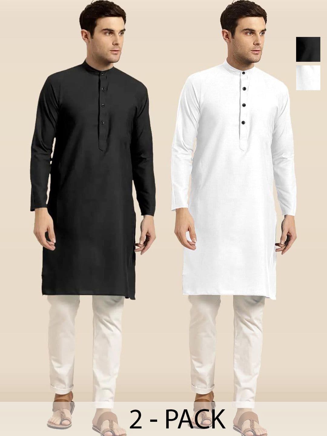 TIGER SNAKE Selection Of 2 Thread Work Mandarin Collar Straight Kurta - view 1