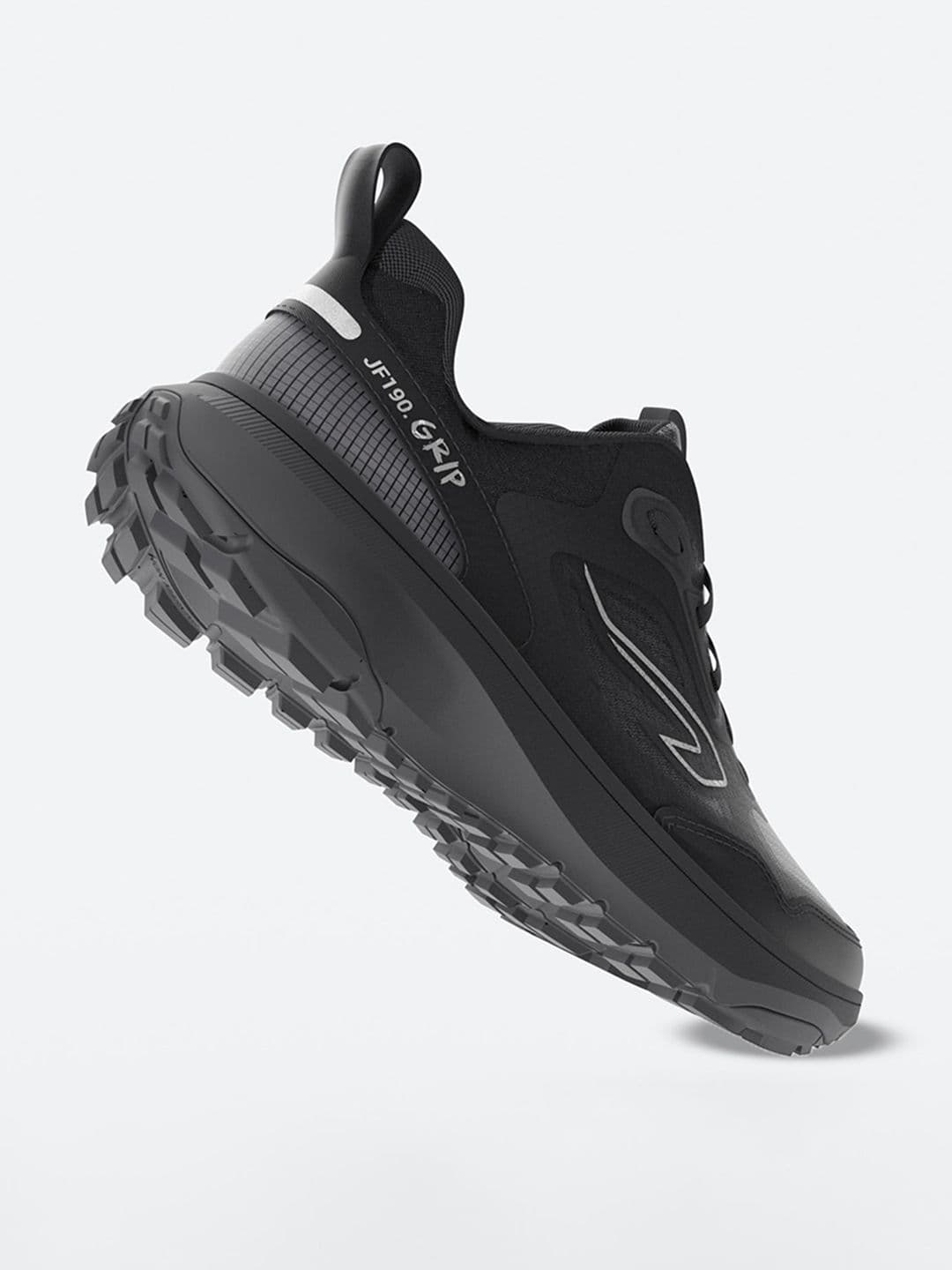Decathlon Kiprun - Men Black JF 190 Grip Cushioned Running and Trail Running Shoes - view 1