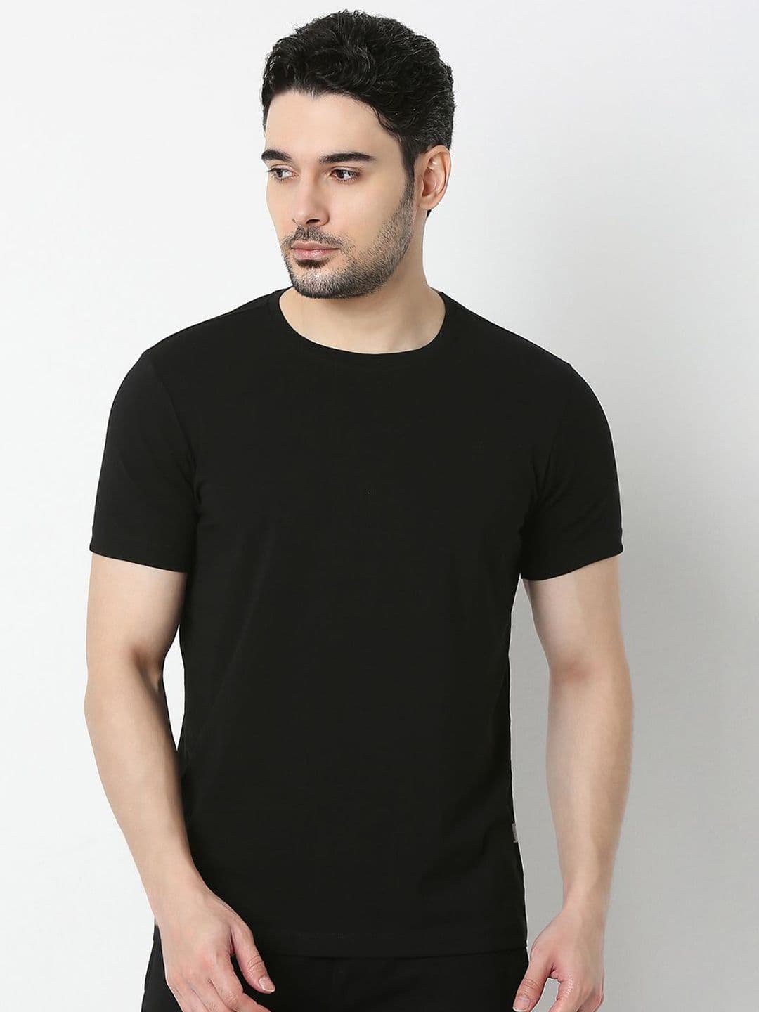 UnderJeans by Spykar Printed Round Neck LoungeTshirts - view 1
