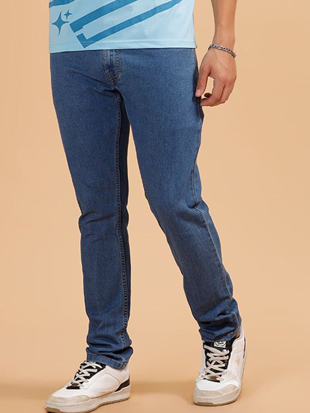 WROGN Men Comfort Slim Fit Mid-Rise Jeans - view 1