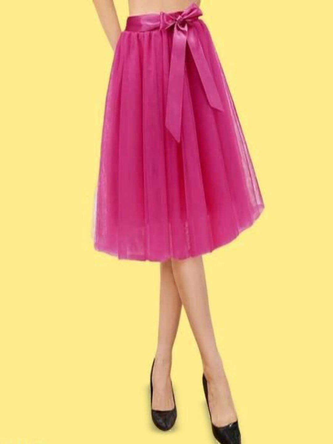 Alisha Moda Girls Flared Knee Length Skirt - view 1