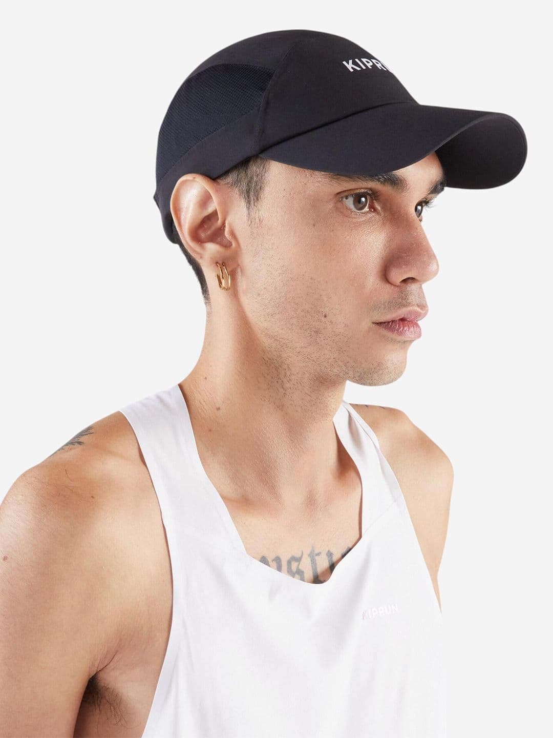 Decathlon Kiprun - Men Black Adjustable Running Cap - view 1
