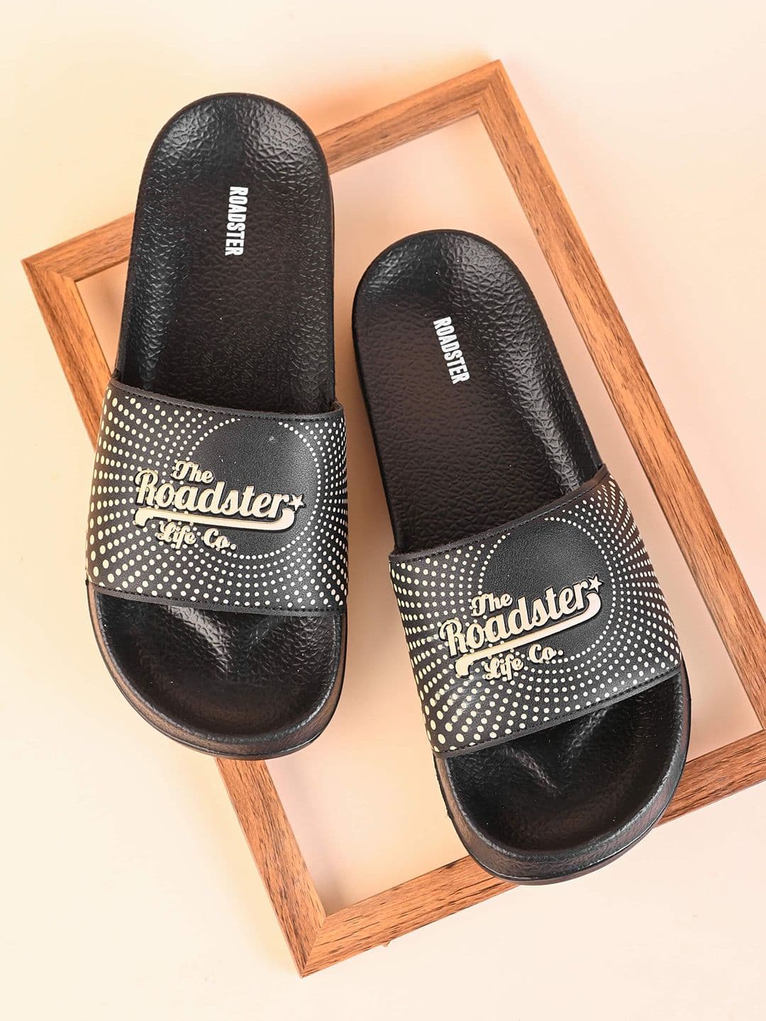 The Roadster Lifestyle Co Men Brand Logo Printed Casual Sliders - view 1
