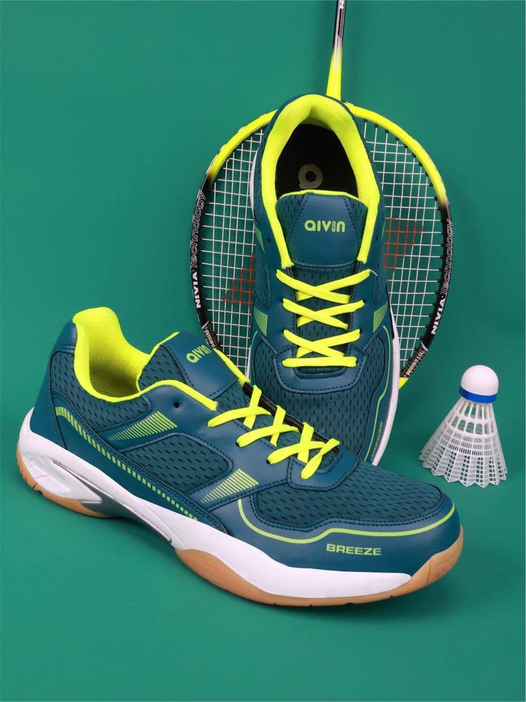 Aivin Breeze Badminton Shoes - H.Green - view 1