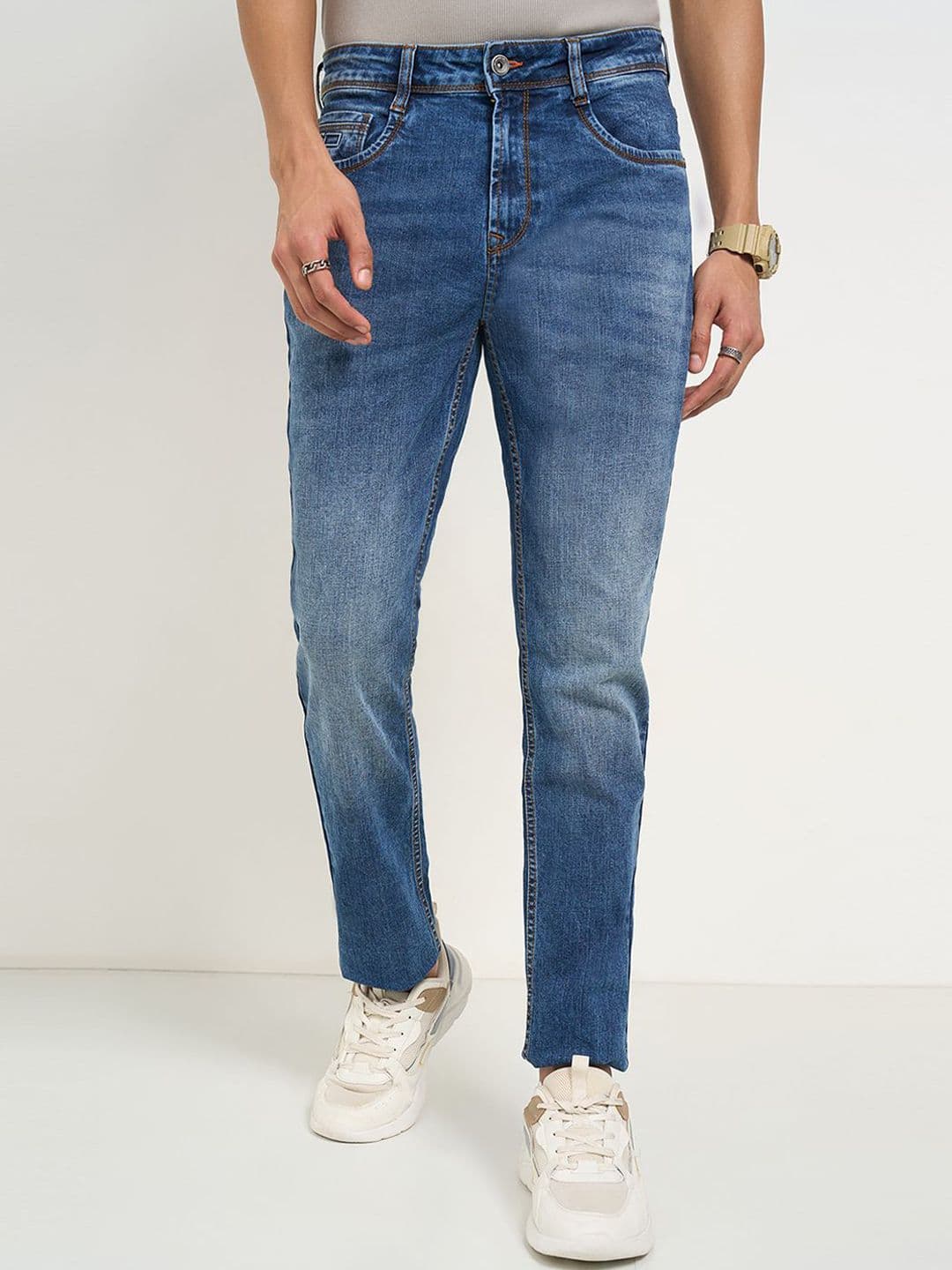 SF JEANS by Pantaloons Men Slim Fit Mid-Rise Cotton Jeans - view 1
