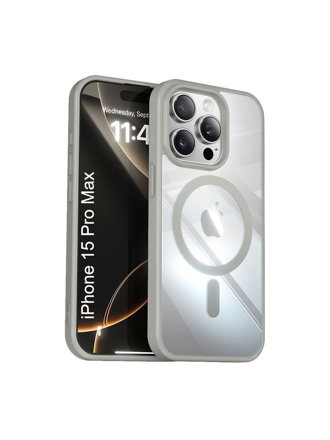 Luxury Kase Solid Printed iPhone 15 Pro Max Back Case Mobile Accessories