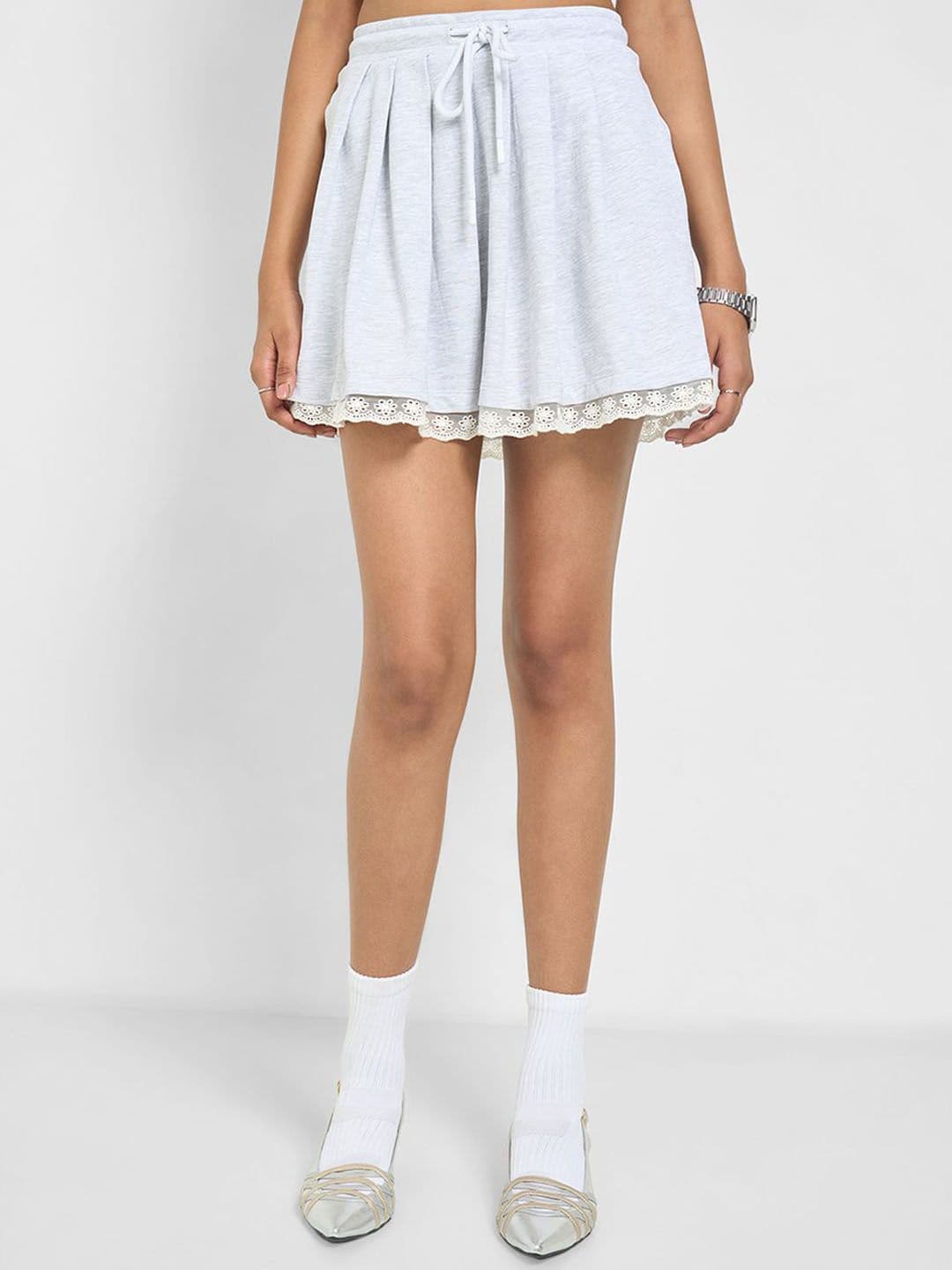SF JEANS by Pantaloons Cotton Flared Mini Skirt - view 1