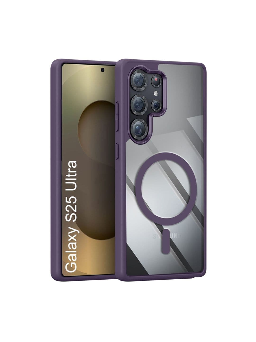 Luxury Kase Solid Mag-Safe Samsung Galaxy S25 Ultra 5G Back Case Mobile Accessories