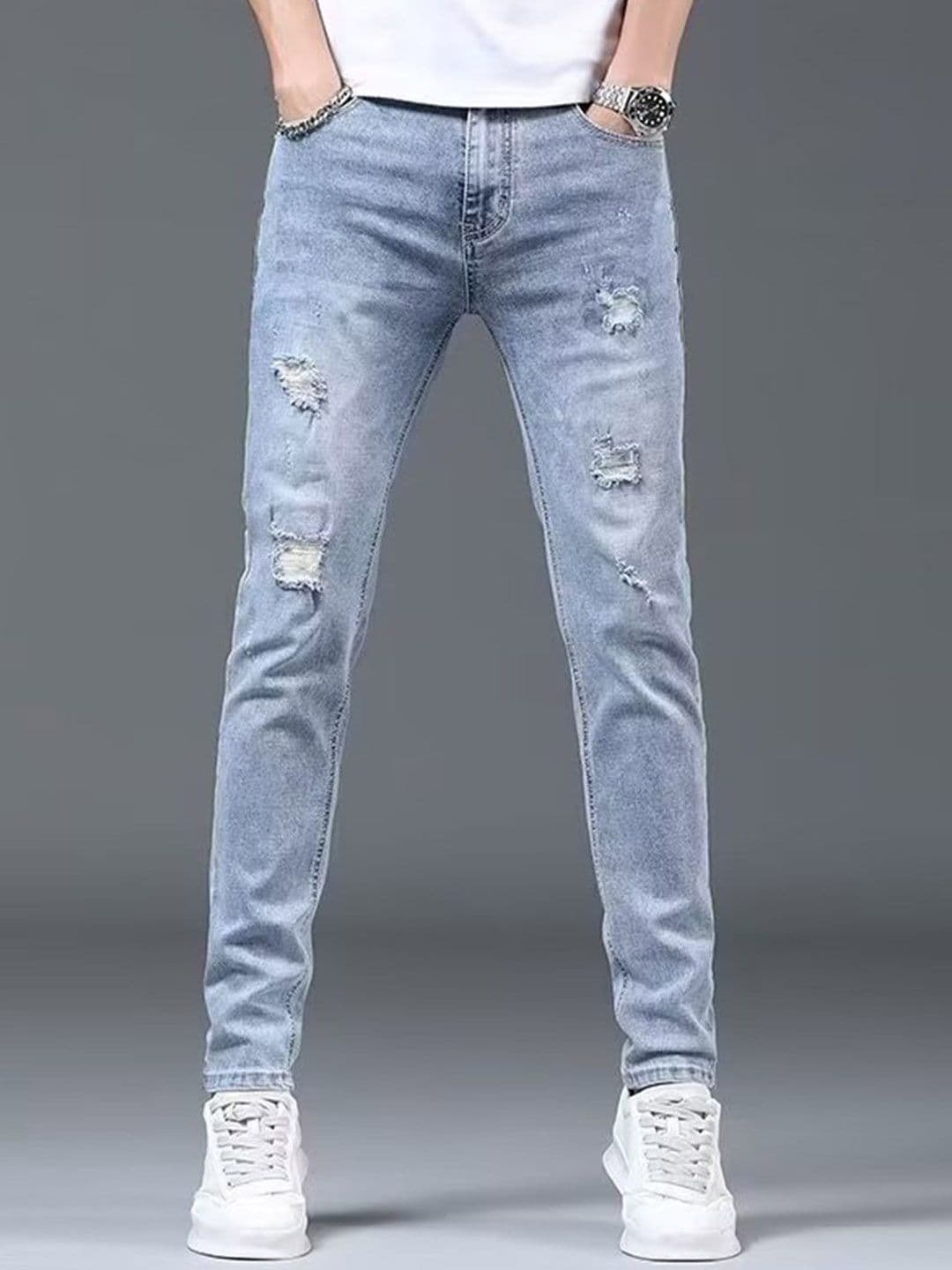 The Roadster Lifestyle Co. Men Cotton Mid-Rise Heavy Faded Jeans - view 1