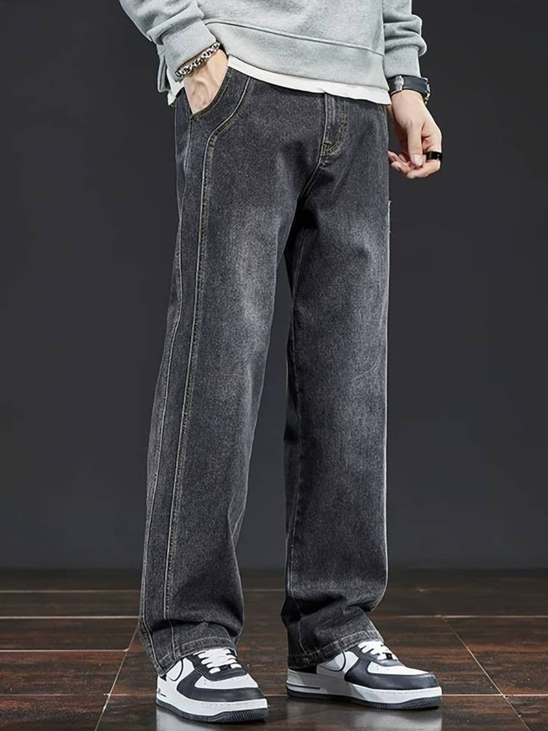FUDE PRIDE Men Mid-Rise Light Fade Stretchable Jeans - view 1