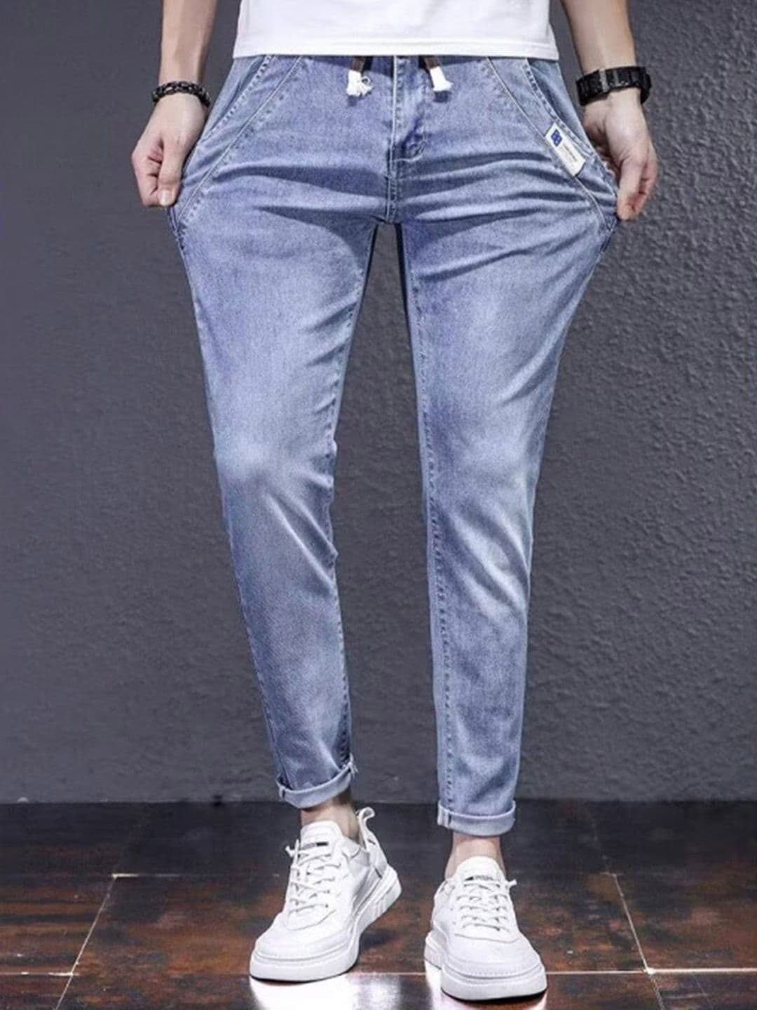 The Roadster Lifestyle Co. Men Cotton Mid-Rise Lightly Faded Cotton Jeans - view 1