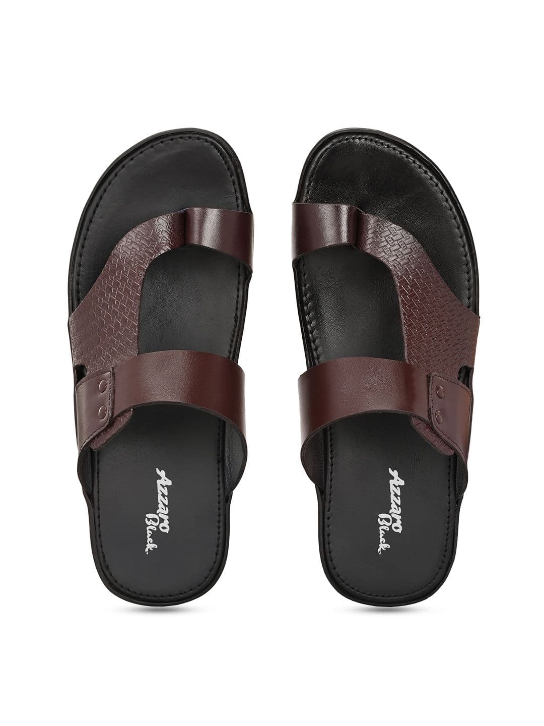 Azzaro Black Men Comfort Sandals - view 1