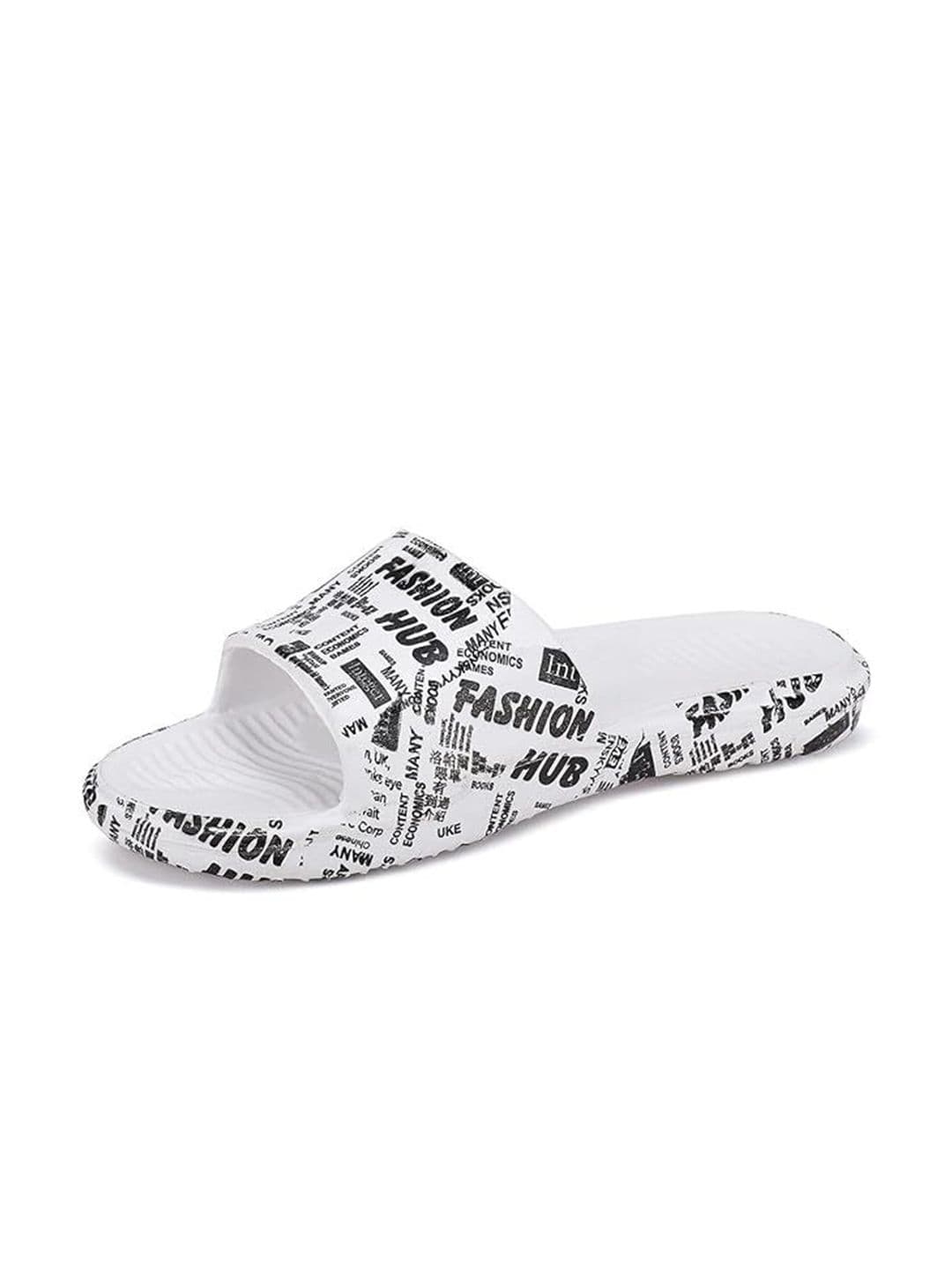 DRACKFOOT Men Printed Casual Synthetic Slider Flip Flops - view 1