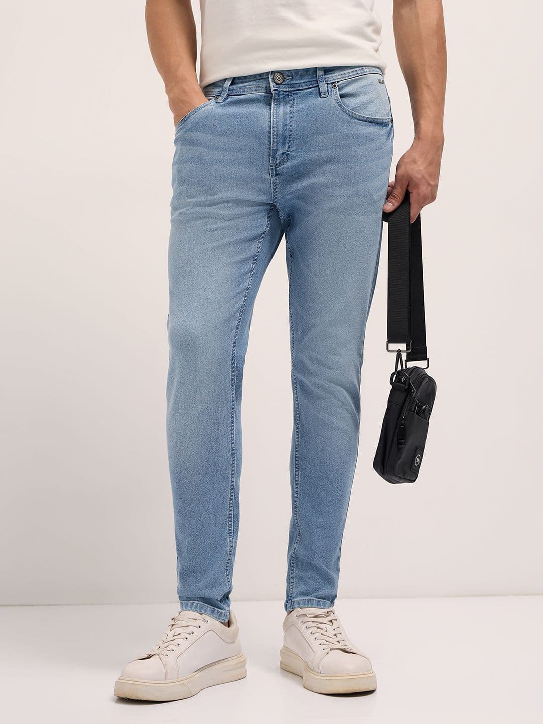 THE BEAR HOUSE Men Cotton Washed Skinny Fit Jean Stretchable Jeans - view 1