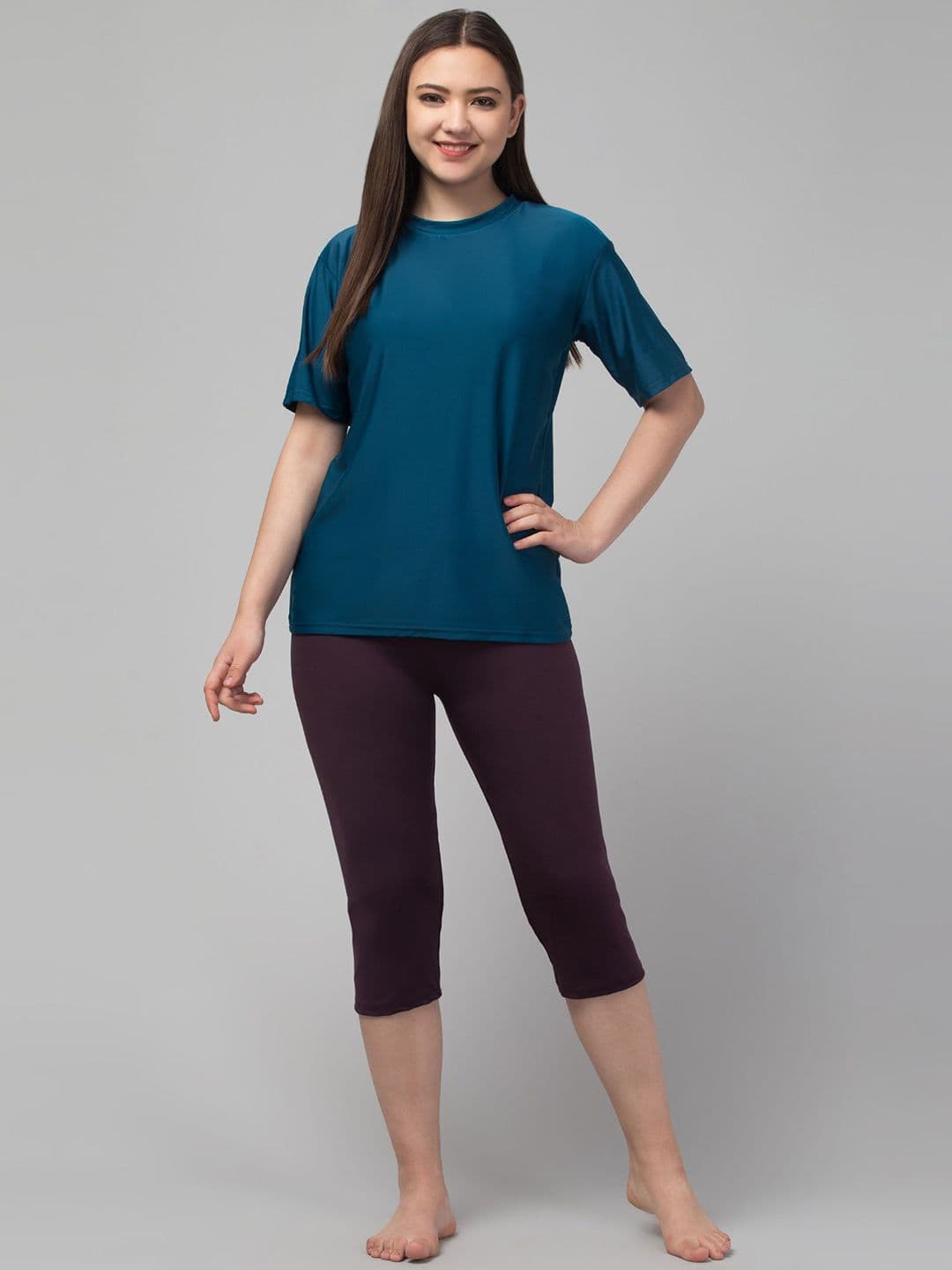 Apraa & Parma Round Neck T-Shirt & Capri Swimwear - view 1