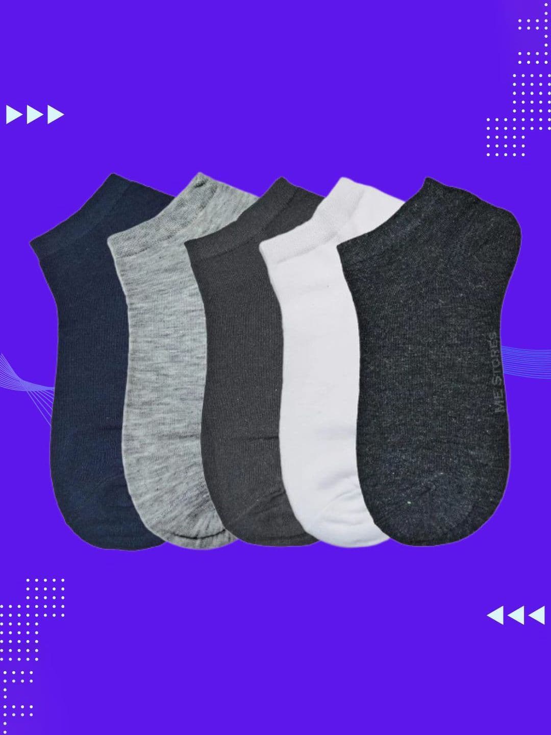 MJE Men Pack Of 5 Anti-Odour Ankle Length Socks - view 1