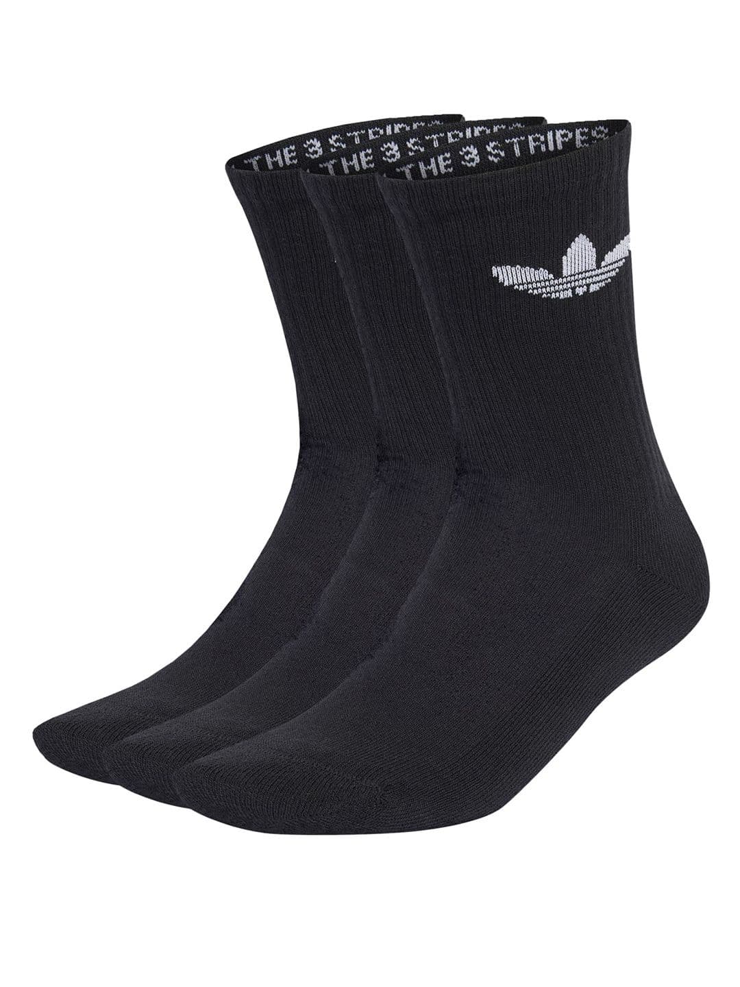 ADIDAS Originals Pack Of 3 Trefoil Crew Cushion Socks - view 1