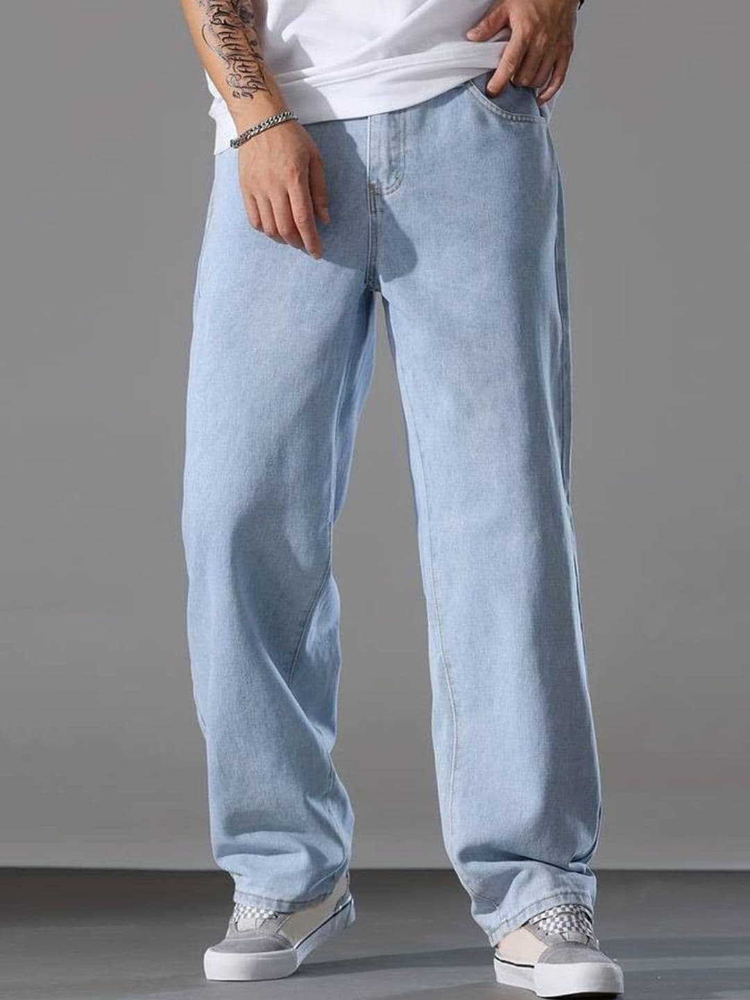 FUDE PRIDE Men Mid-Rise Stretchable Baggy Jeans - view 1