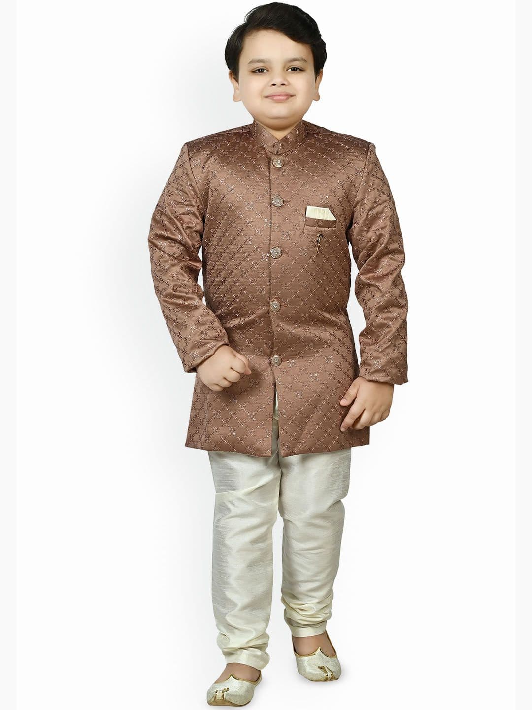 BAESD Boys Embroidered Sherwani Set - view 1
