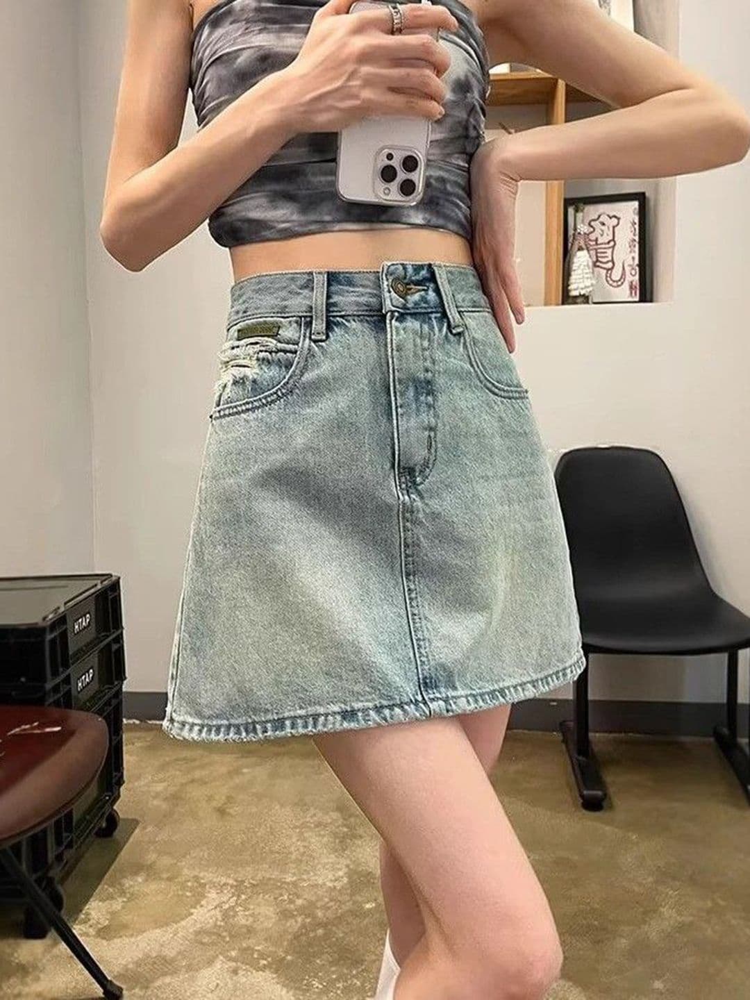 StyleCast x Revolte Straight Mini Skirt - view 1