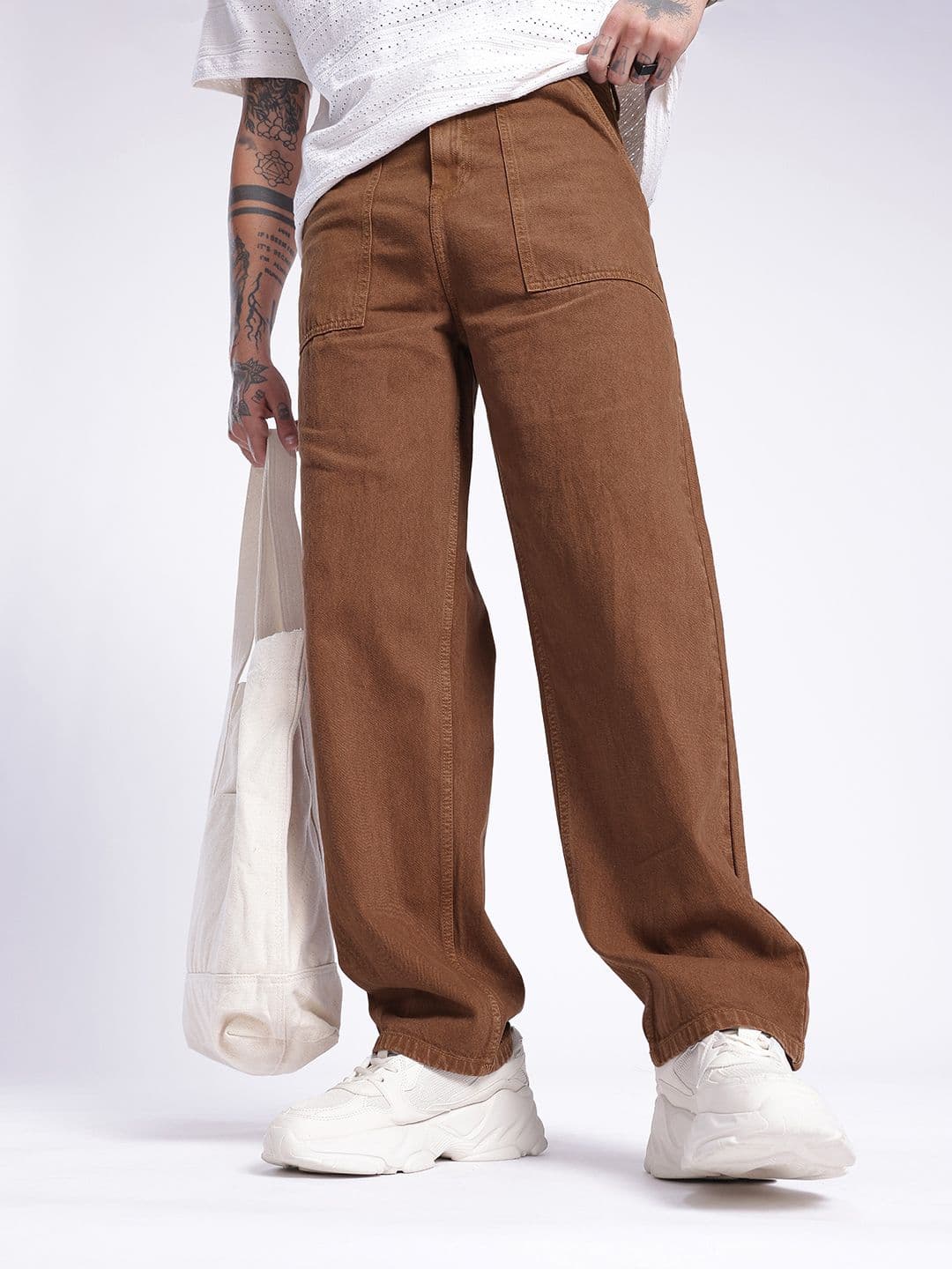 glitchez Men Urban Vibe Baggy Loose Jeans - view 1