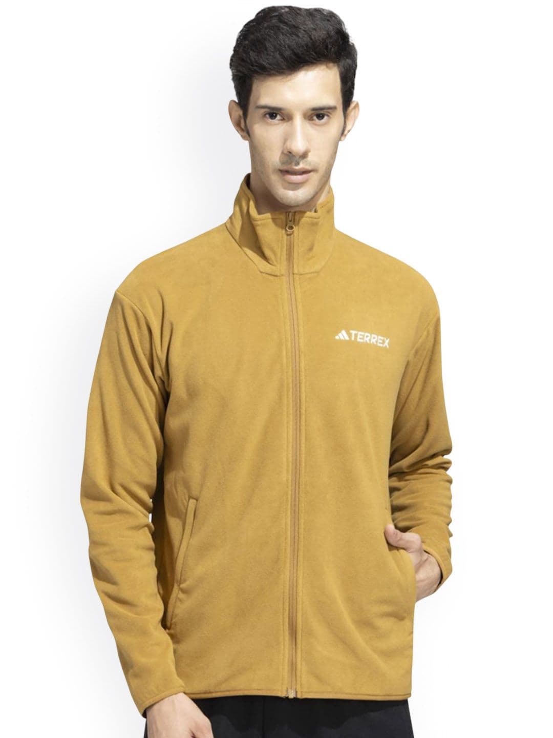 ADIDAS Unisex Mock Collar Solid Sporty Jacket - view 1